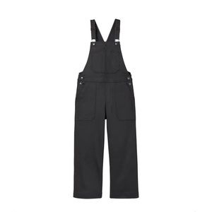 Duluth Trading Co Women's Dyehard Wide Leg Crop Overalls, size med, black